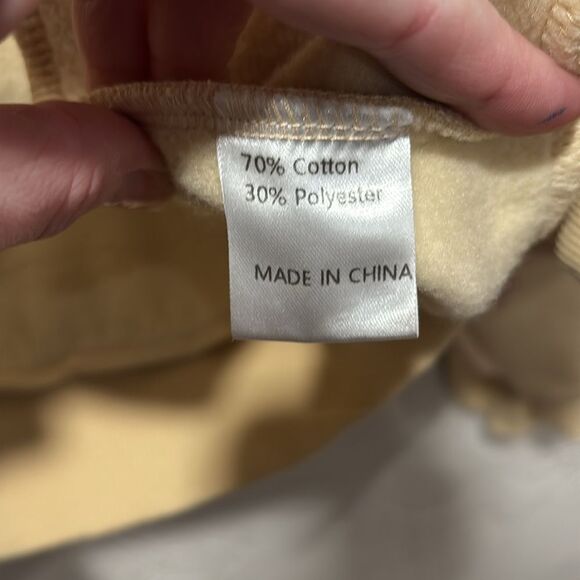 Beyond Lost NYC yellow Zip up hoodie pink metallic embroidered stars size XL - Picture 5 of 7